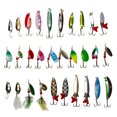 30pcs Fishing Spoon Lure Set Spinner Bait Fishing Lures Fishing Gifts