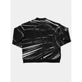 thumbnail image 4 of FAROOT Men's Autumn Winter Casual Knitwear Round Neck Gothic Anime Pattern Print Sweater, 4 of 8