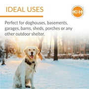 K&H Pet Products Original Lectro-Kennel Outdoor Heated Dog Pad with Free Cover Black Medium 22.5 X 16.5 Inches
