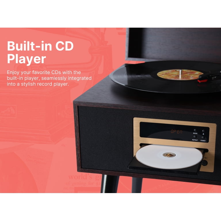 Victor Newbury 8-in-1 Stereo System with CD Player, USB Slot, AM