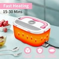 thumbnail image 2 of Electric Lunch Box 60W Food Warmer Heater 12V 24V 110V Faster Heated Lunch Box for Car/Truck/Home Portable Heating Boxes with 1.5L 306 SS Container Fork & Spoon, 2 of 7
