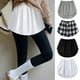 thumbnail image 2 of Falda de algodón con dobladillo desmontable para mujer, camisa falsa con cola, elástica, Irregular, a la moda, novedad de 2023, 2 of 4