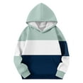 thumbnail image 4 of Boys 2PC Sweatsuits Sets Casual Fleece Hoodie Sweatshirt Pullover Tops and Jogger Pants Fall Winter Tracksuit Outfits for Kids 2-14 Years, 4 of 5