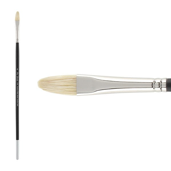 Creative Mark Pro Stroke Premium Artist White ChungKing Hog Bristle Paint Brush Filbert 4