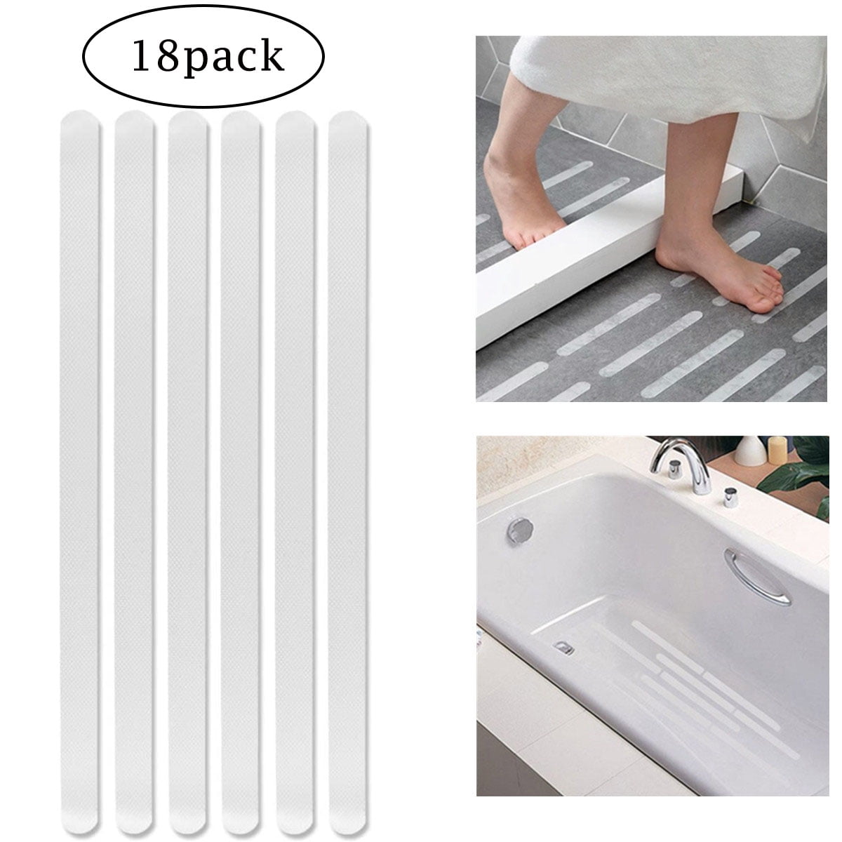 9/10Pcs Cute Bath Tub Shower Stickers Anti Slip Grip Strips Safety Floor  Tread