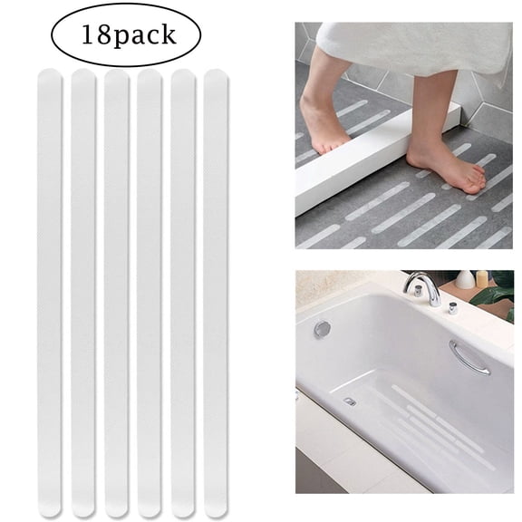 Lnkoo 18-Piece Non-Slip Clear Safety Shower Treads Bath Appliques