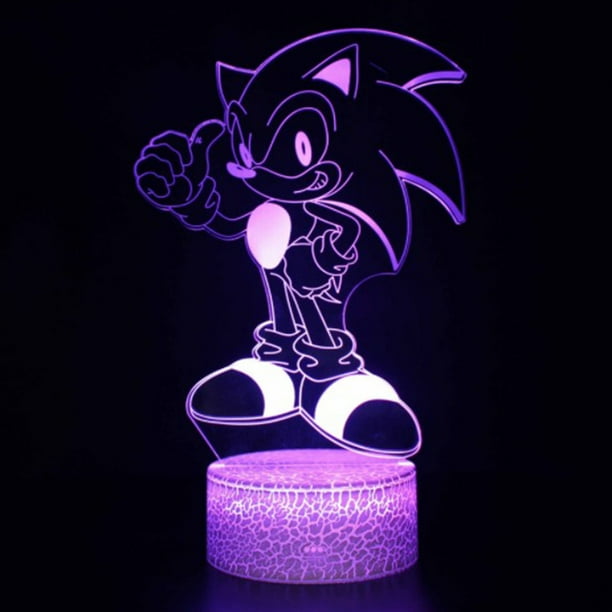 Lámpara Patrón de dibujos animados de noche con control táctil de luz 3D con base de grietas para niños Tmvgtek Para estrenar