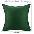 thumbnail image 2 of Funda de almohada Thmyo cuadrada de algodón de 50 x 50 cm, 4 unidades, color verde, 2 of 9