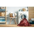 thumbnail image 2 of Ahgly Company Machine Washable Indoor Square Transitional Grapefruit Red Area Rugs, 5' Square, 2 of 7