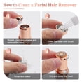 thumbnail image 4 of Depilador facial 7d24hcare para mujer recargable blanco, 4 of 7