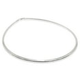 thumbnail image 4 of Sterling Silver Italian Omega Necklace 4mm Solid 925 Italy Cubetto Chain 16" Jewelry Female Unisex, 4 of 5