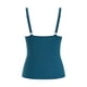thumbnail image 5 of Traje de Baño de Cobertura Completa de las Mujeres sin Mangas Sólido Empujado Acolchado Traje de Baño con Cuello en V con Detalles, Ropa de Playa de Poliéster Spandex para la Piscina de Verano, 5 of 9