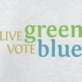 thumbnail image 3 of CafePress - Live Green Vote Blue Long Sleeve T Shirt - Unisex Cotton Long Sleeve T-Shirt, 3 of 4