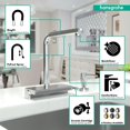 thumbnail image 3 of Grifo de cocina hansgrohe Aquno Select Chrome con pulverizador, 3 of 5