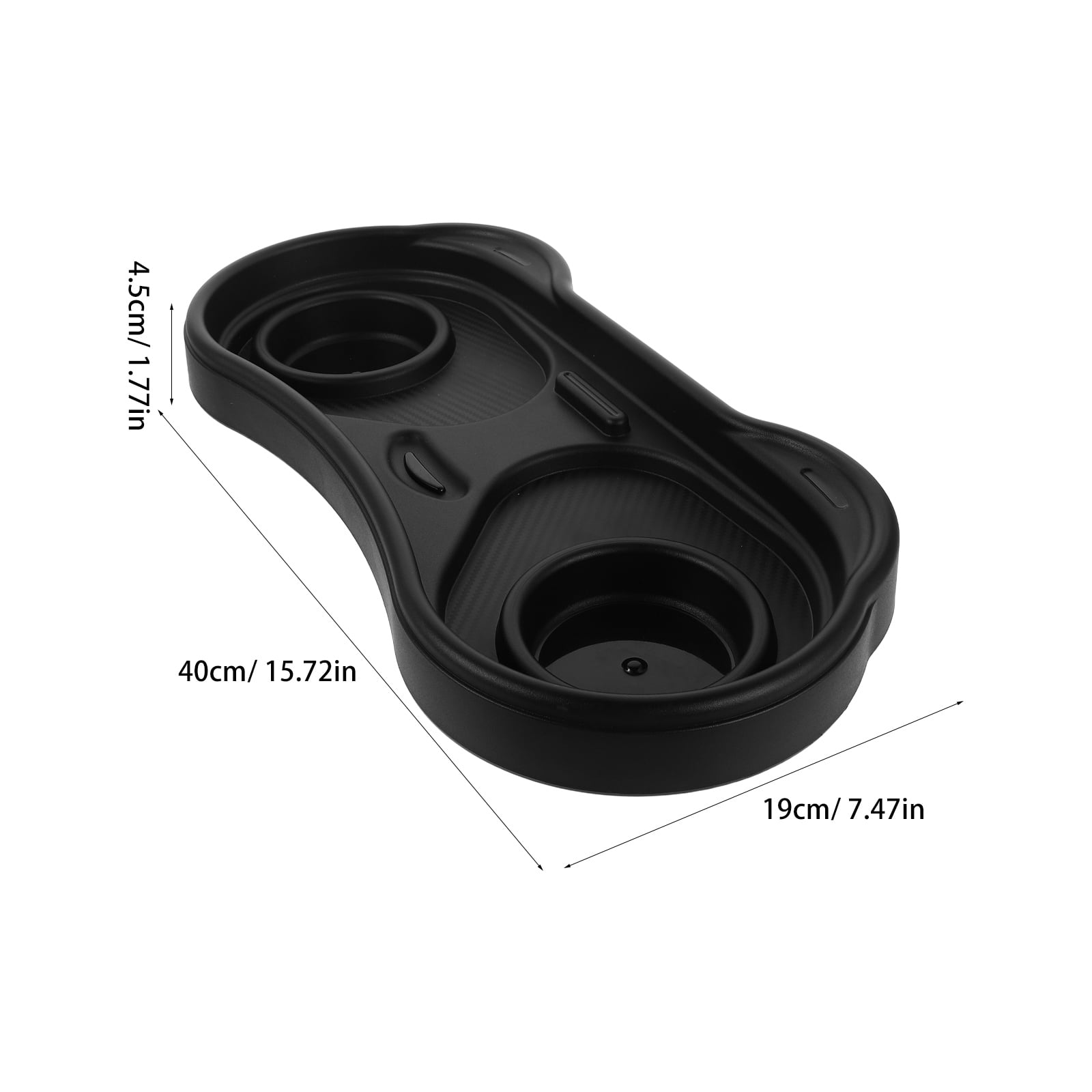 OUNONA ABS Stroller Tray Lock, Black, Adorable Panda Design, Kids Travel and Toy Holder Accessory
