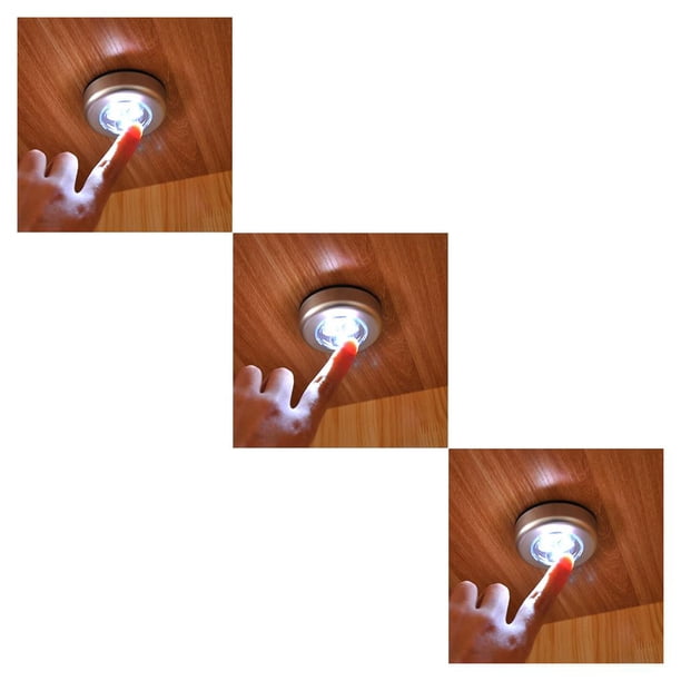 Bewildely 3 LED Battery Powered Wireless Lightweight Closet Night Installation Quick Light Lamp Stick Flexibility High for Wardrobe Type2 NO2