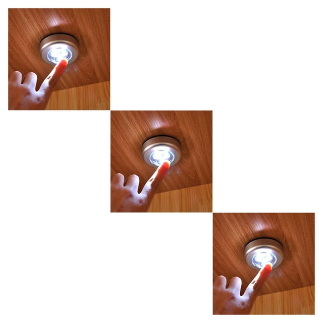 Bearachild 3 LED Battery Powered Wireless Lightweight Installation Flexibility Lamp Night Stick Light High Closet Quick for Wardrobe Type2 NO2