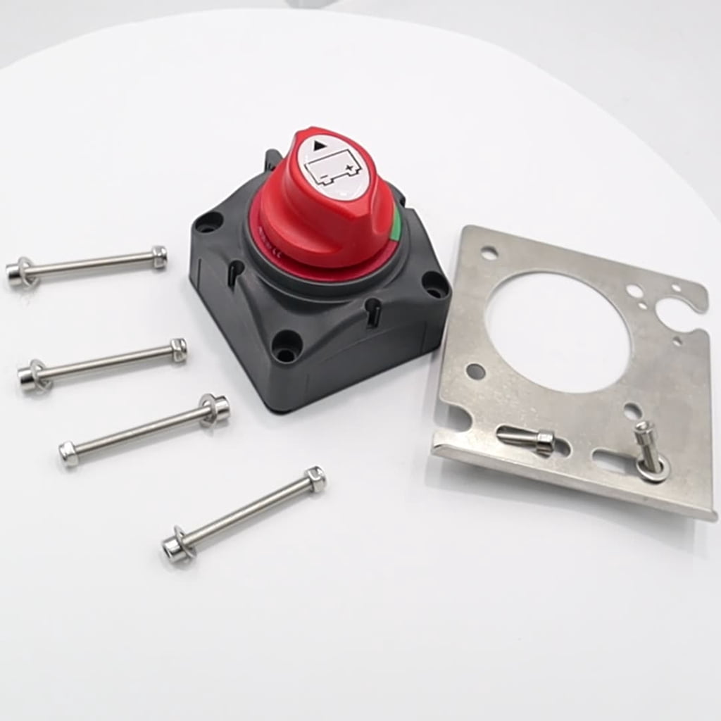 NEXAVKPR 12V-48V 275A Battery Isolators Selector Switches Waterproof Battery Disconnect Rotary Switches Circuit Cutter for Car Boats