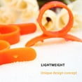 thumbnail image 4 of Creative Orange Peeler Tool Large Finger Loop Citrus Opener PP Material Easy Peel Design 10 Pack for Kitchen Daily Use, 4 of 9