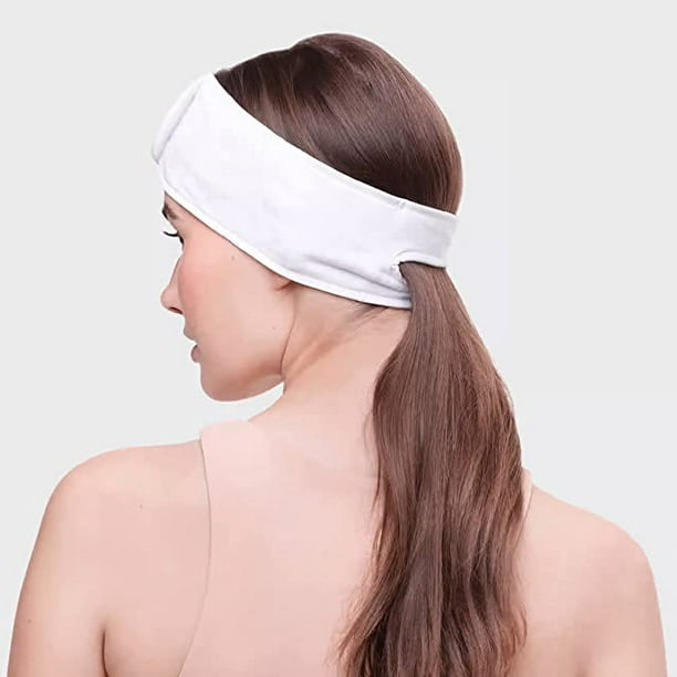 Spa Headband for Women, Makeup Headband, Multi-functional Head band,  Skincare Headband, Face Washing Headband for Women, Microfiber Headband  (White) 