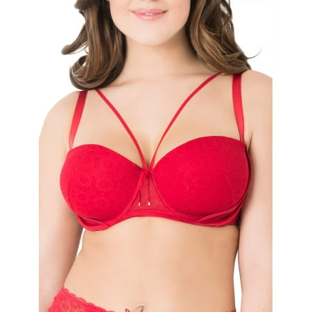 Women's Curvy Light Lined Balconette Bra, Style