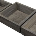 thumbnail image 4 of Ekena Millwork Set of 3, Square, Closed Back, Vintage Farmhouse Shadow Box Shelves, Barnwood Decor Collection, Pebble Grey, 4 of 11