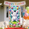 thumbnail image 6 of Easter Door Cover Banner, 180x90cm Bunny & Egg Design Door Curtain, Spring Holiday Porch & Home Decor, 6 of 9