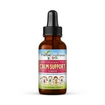 Kids Calm Support Liquid Extract 1fl.oz - Kids Multivitamin, Magnesium Glycinate, Ashwagandha Root, Toddler Supplement for Relaxation - Herbal Goodness