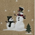 thumbnail image 2 of SKL Home by Saturday Knight Ltd. Rustic Plaid Snowman Bath Towel in Wheat, 2 of 6