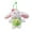 Green, variant on Easter Decorations Cute Plush Bunny Keychain 4.7" Soft Rabbits Bag Charm Pendant Kawaii Stuffed Animal Accessory for Backpack Car Keys Gift for Women Blue