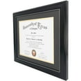 thumbnail image 6 of GraduationMall Black Certificate Document Diploma Frame with Black over Gold Mat for 8.5 x 11 / 11 x 14, 6 of 6