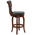 thumbnail image 6 of Emma + Oliver 30"H Cherry Wood Barstool with Swivel Seat, 6 of 7