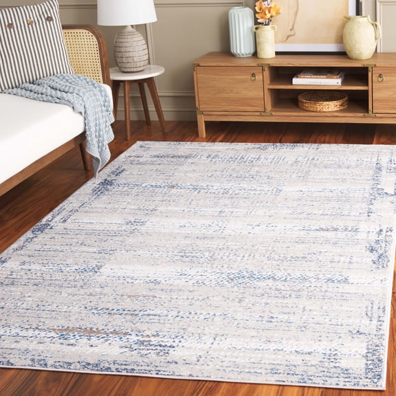 Safavieh Prestige Joella Abstract Area Rug, Ivory/Blue, 5'3" x 7'6"