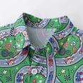 thumbnail image 4 of Rovga Boys 2PCS Outfits Easter Hawaii Shorts Sets Button Down Short Sleeve Shirt And Shorts Stylish Dailywear, 4 of 9