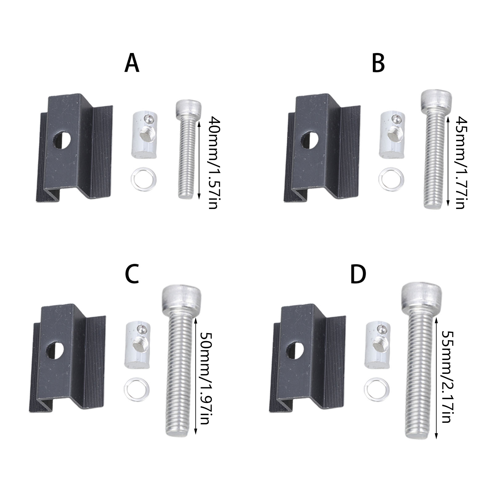 20Pcs Solars Panel Edges Clamps Aluminum Alloy Z Brackets Secure Mounting for Roof Motorhome Balconies Solar Modules