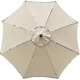 thumbnail image 1 of Replacement Parasol Cover 3m with 8 Ribs, Waterproof UV Protection Fabric in Beige, 1 of 3