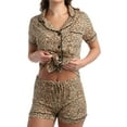 thumbnail image 3 of dELiA*s Women's Pajamas - 2 Piece Super Soft Button Down Sleep Shirt and Lounge Shorts (S-3X), 3 of 7