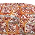 thumbnail image 2 of Spring Pouf Cover with Zipper, Traditional Bohemian Style Flower Pattern and Swirly Leaves Petals, Soft Decorative Fabric Unstuffed Case, 30" W X 17.3" L, Burgundy Orange and White, by Ambesonne, 2 of 3