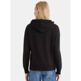 thumbnail image 5 of Time and Tru Women's and Women’s Plus Zip Front Fleece Hoodie Jacket, Sizes XS-4X, 5 of 5