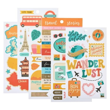 12 Pack: Wanderlust Stickers by Recollections™