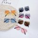 thumbnail image 2 of Gafas de sol con forma de gato para niñas de metal acentuado con lazo bonito para niños, azul claro Feliz Sencillez, 2 of 3