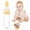 Yellow, variant on Clearance Tableware under $5,Children With Suction Cup Rice Paste Bottle Children Training Silicone Baby Bottle Spoon Auxiliary Food Bottle Can Stand