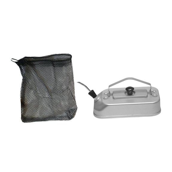 GARENDE Camping Water Kettle Coffee Pot Short Spout Boiling Water with Storage Bag Camp Tea Pot Aluminum Alloy Kettle for Backpacking With bag and spout
