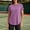 Purple, variant on Fnooota Womens Cotton T-shirts, Short Sleeve Workout Summer Open Back Athletic Tops Blue Size 2XL
