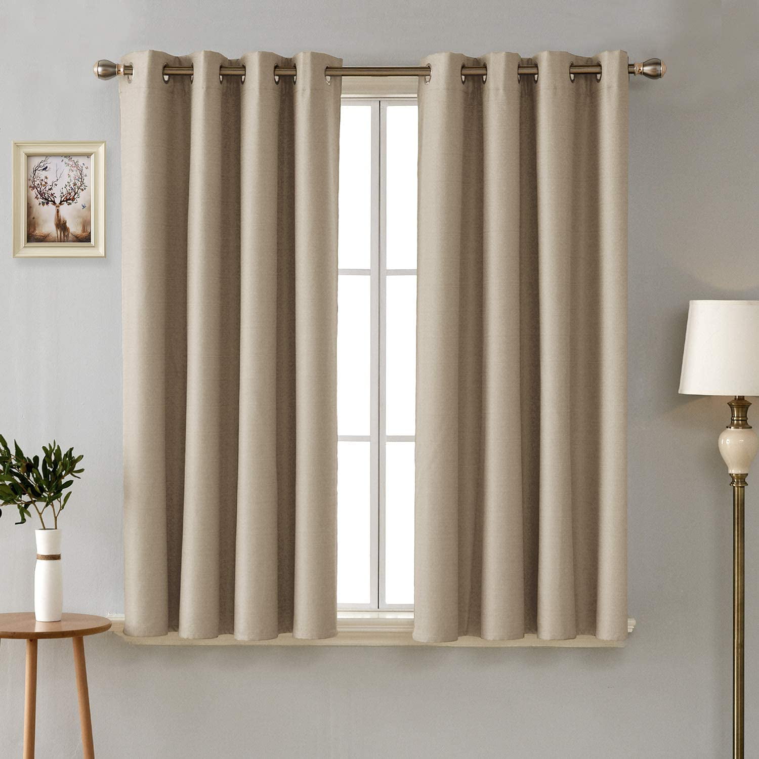 Deconovo Windiow Thermal Insulated Blackout Curtain with Coating Back