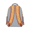 thumbnail image 3 of Yellow Puppy Dog Food Footprints Backpack for School,Cute School Bag,Schoolbag with Adjustable Shoulder Straps & Padded Back,15.3"x11"x6.7", 3 of 6