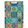 thumbnail image 2 of Coolnut 12"x9" Mexican Talavera Clipboard A4 Size Standard Size Clipboards Decorative Clipboard with Low Profile Metal Clip for Office, School, Nurses, Students, 2 of 7