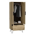 thumbnail image 5 of Augusta Armoire Closet, One Drawer, Double Door Cabinet Light Oak, 5 of 9