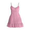 thumbnail image 5 of Vetsdori Womens Summer Mini Dresses Casual, Cotton Linen A-Line Slip Dress Tank Sleeveless,V-Neck Pleated Party for Ladies Lightweight, 5 of 7