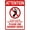 Warning Sign 4, variant on Attention Please Shower Shoes Warning Metal Sign 12 x 8 Inches - Pool Rules Security Sign, Indoor Outdoor Home, Business, Road, Yard, Garage, Street Wall Caution Decor